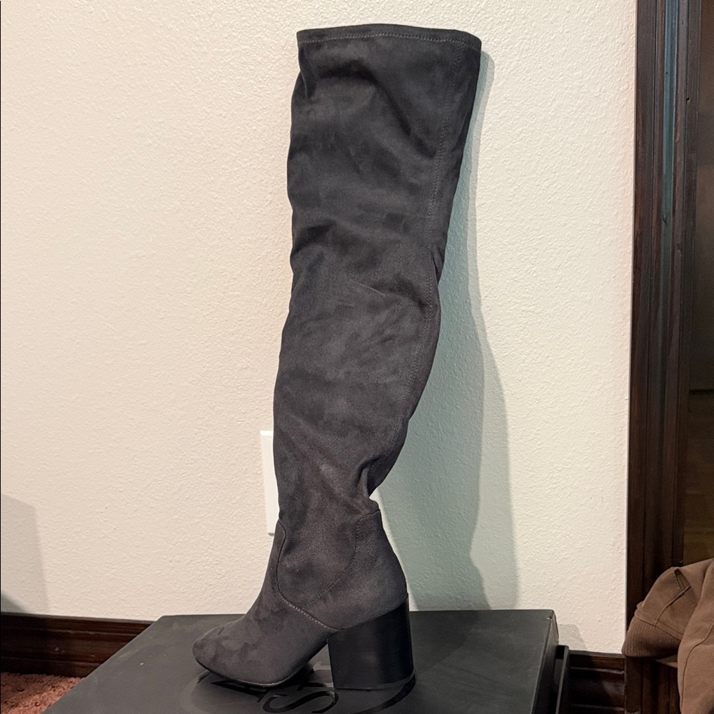 Ash Charcoal Over-the-Knee Women's Boots